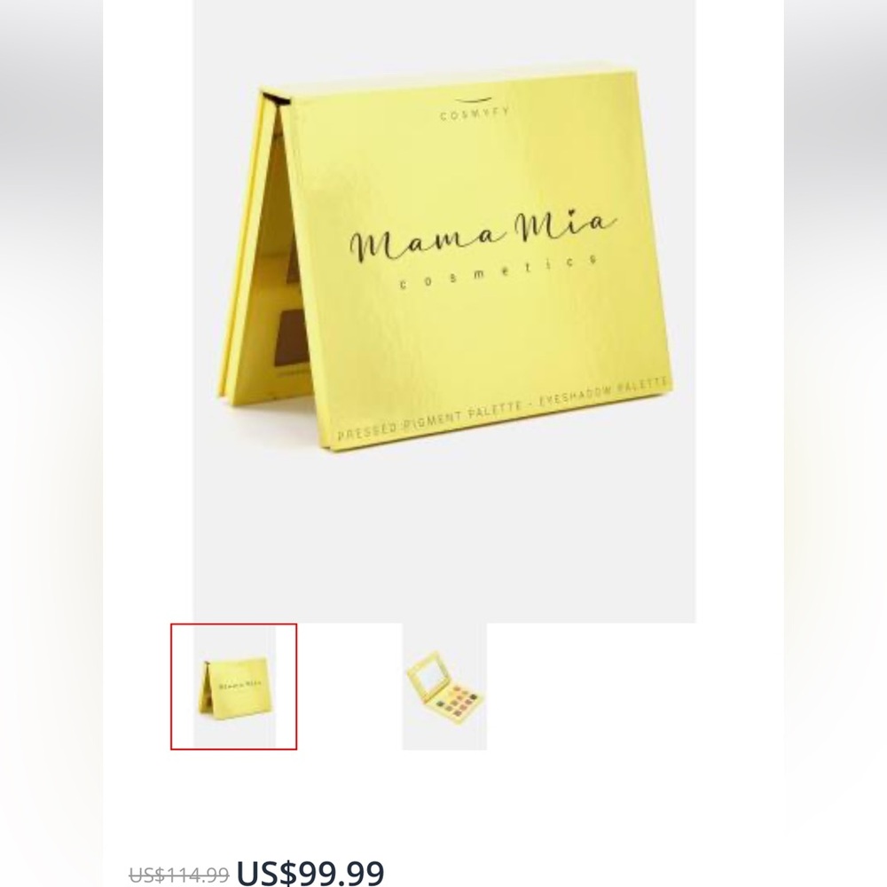🆕Mama Mia Pressed Pigment Eyeshadow Palette 12 Color Shimmer Matte Cruelty-Free
